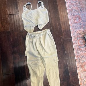 Khaki 2 piece set